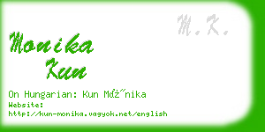 monika kun business card